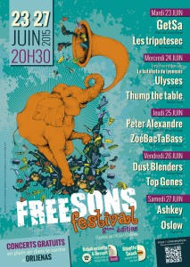 Affiche Festival Freesons 2015